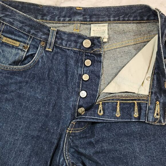Vintage Calvin Klein Size 30 Men's Dark Wash Jean - Picture 4 of 10